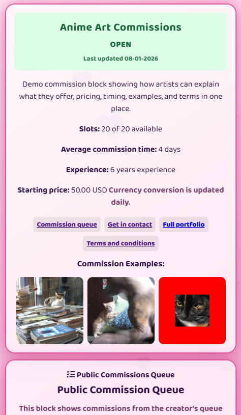 Paw.Page commission blocks example